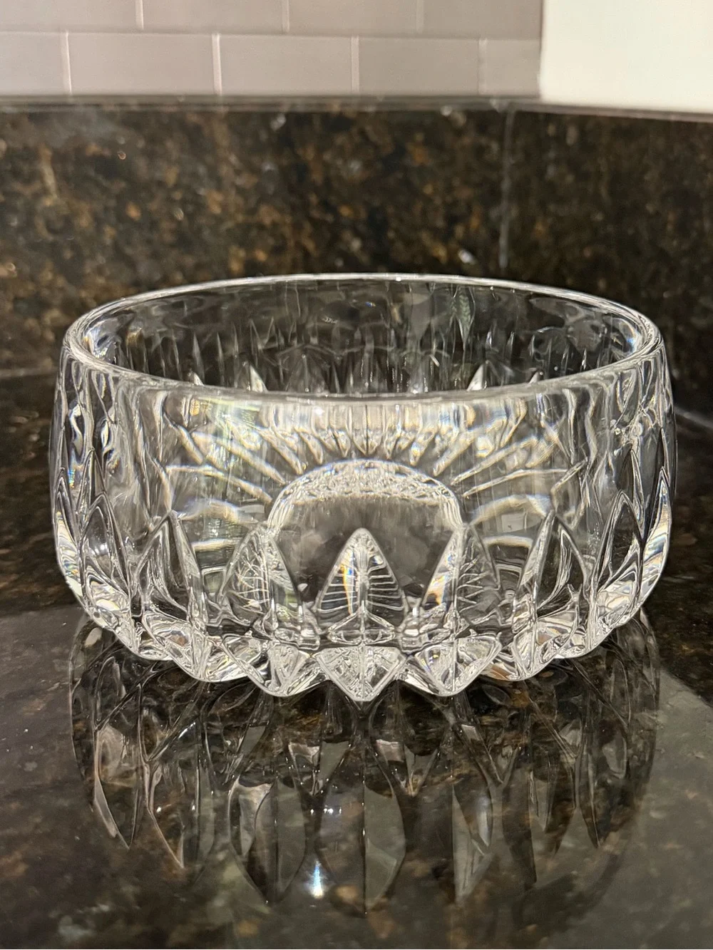 Vintage Gorham Althea Full Lead Crystal Bowl 5.5” | Heavy Crystal Trinket Bowl